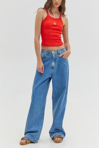 TANK TOP "PIERA" RED