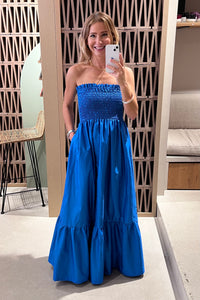 BANDEAU DRESS "ELPIS" BLUE