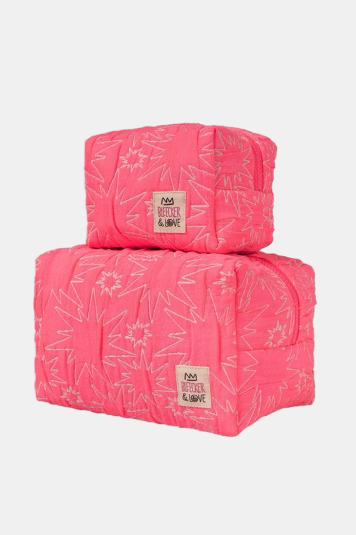 COSMETIC POUCH "BOLT" NEON PINK