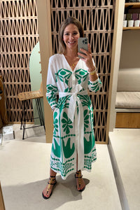 EMBROIDERED MIDI DRESS "ITHACA"