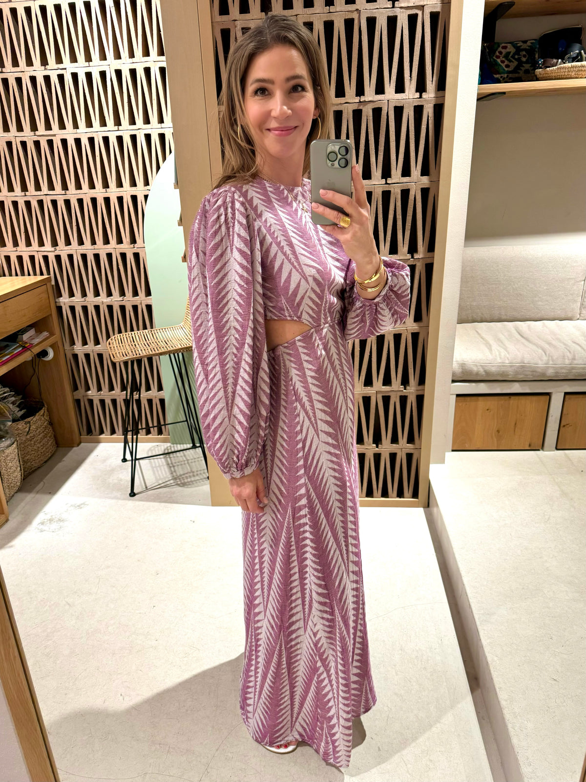 LONG DRESS WITH OPEN BACK "FINIKAS"