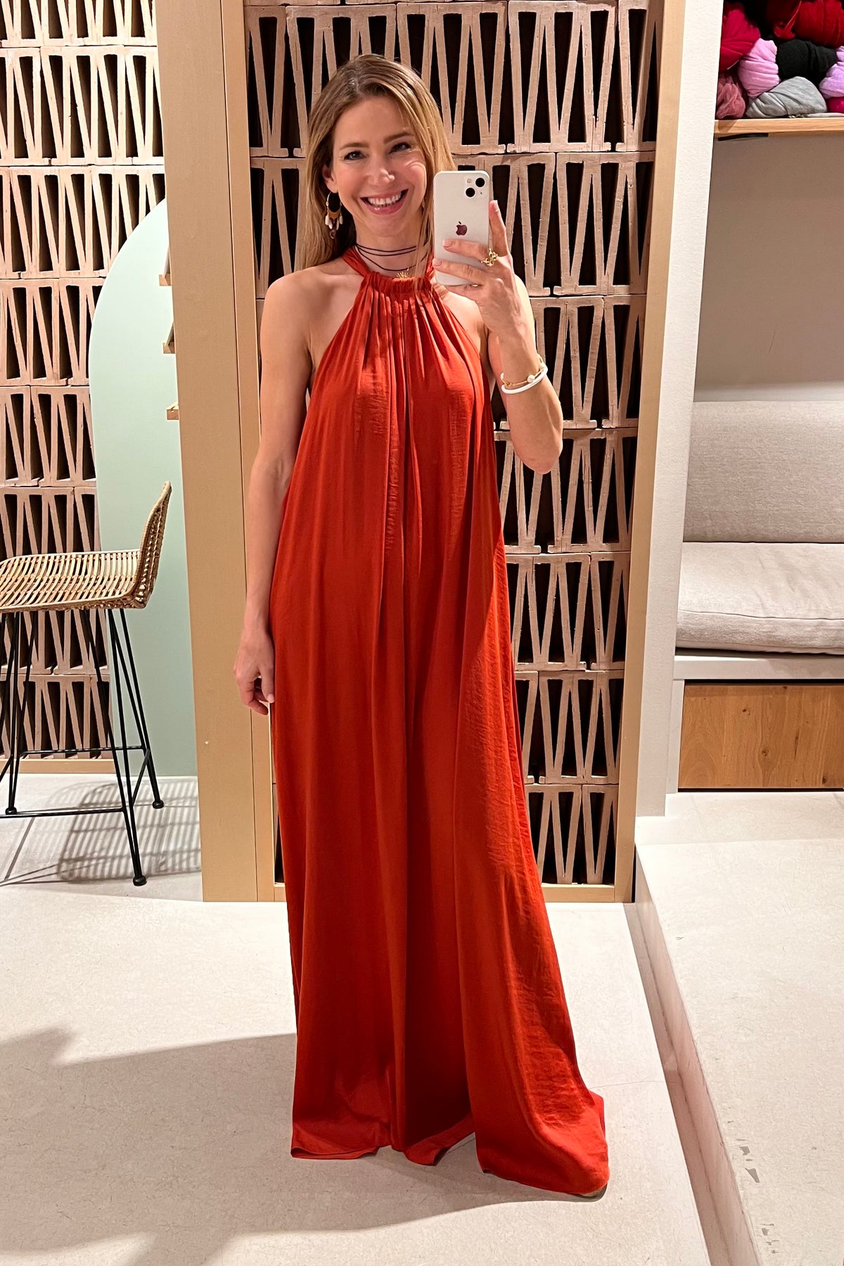 OVERSIZED LONG DRESS "ARTEMIS" BRICK