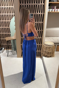BACKLESS DRESS WITH CUTOUTS "MALIA"