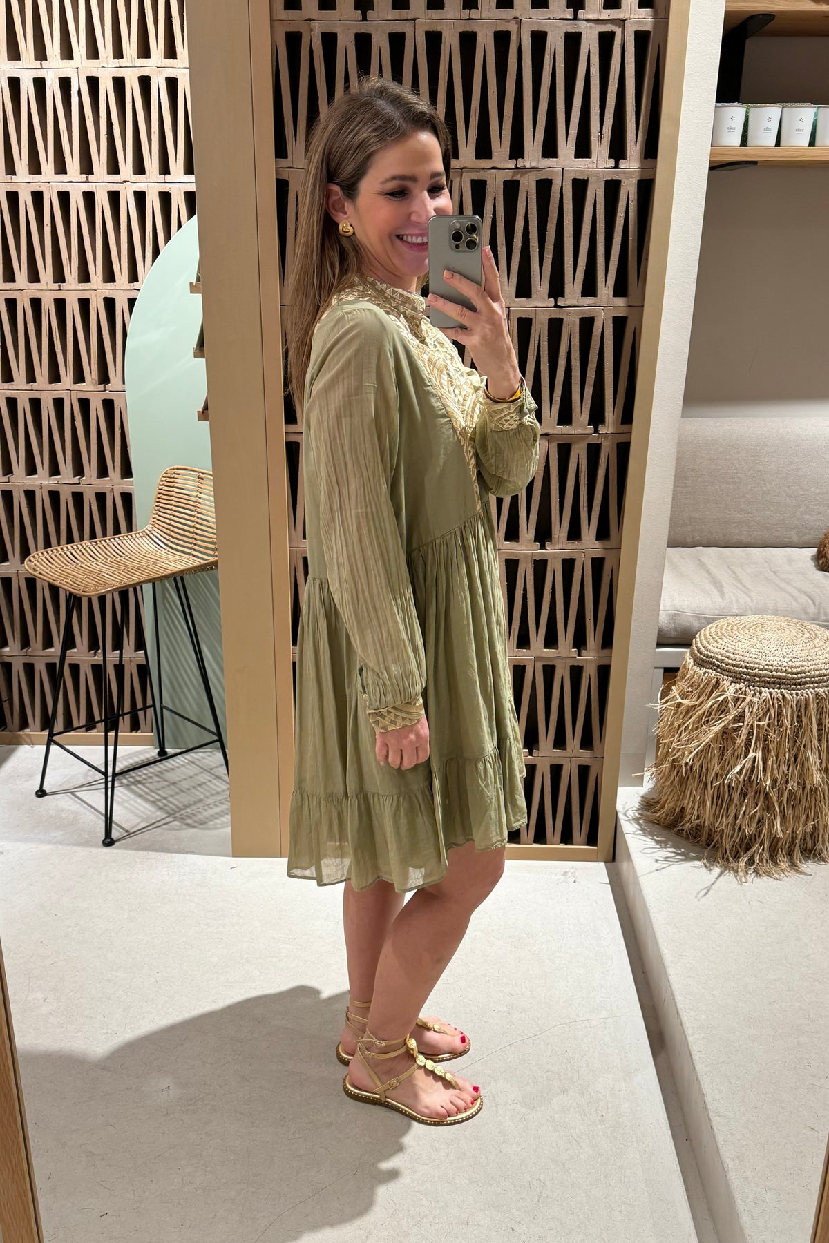 SHORT COTTON DRESS "TRIANGLE"