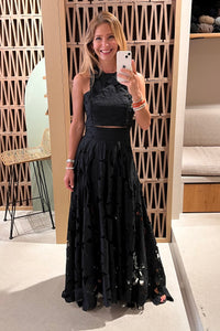 CROP LACE TOP "KEA" BLACK