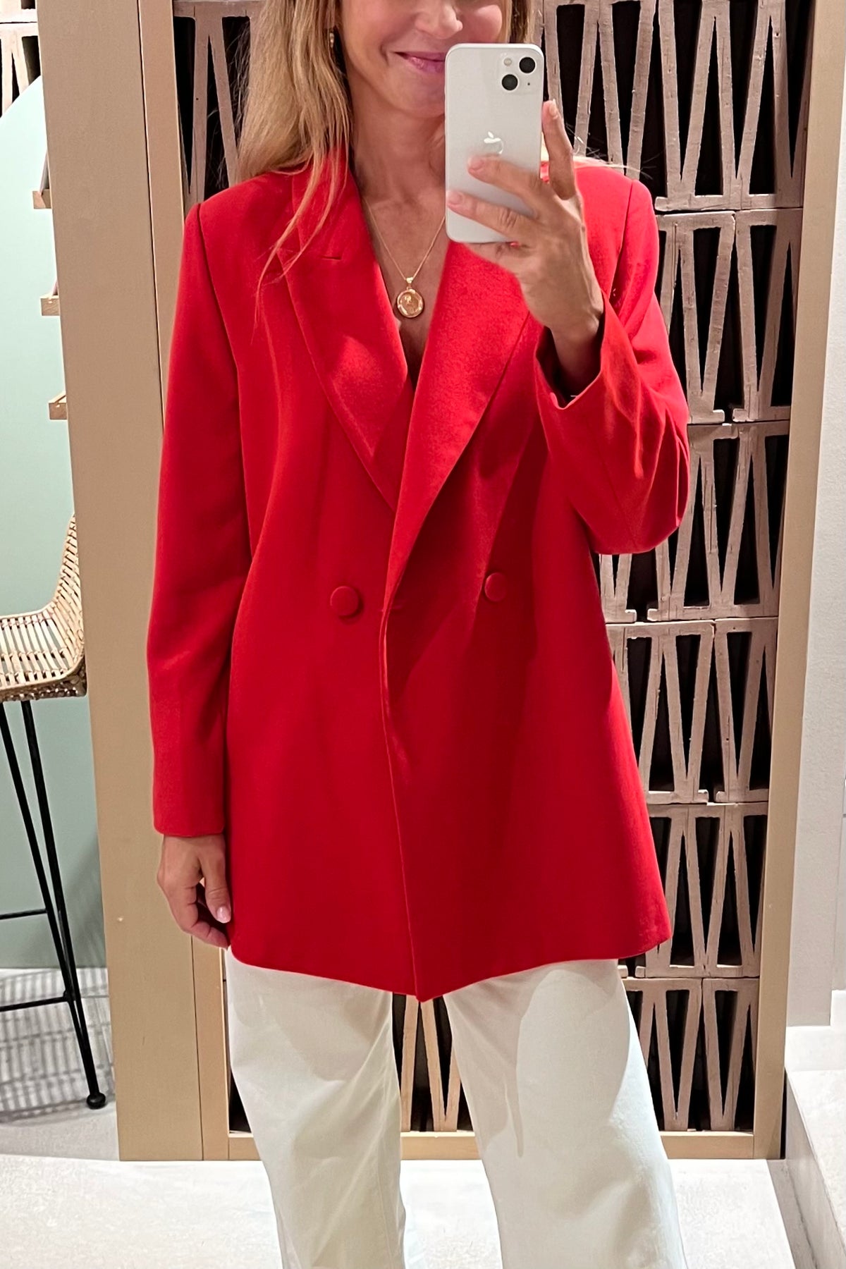 OVERSIZED BLAZER RED
