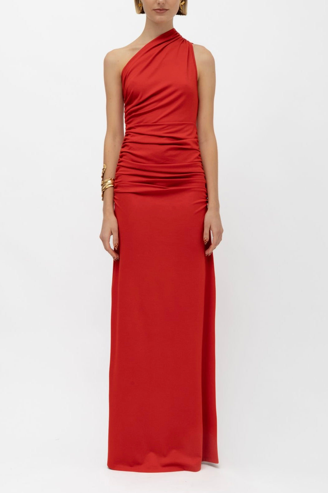 LONG BODYCON DRESS "CHIARA" BRICK RED