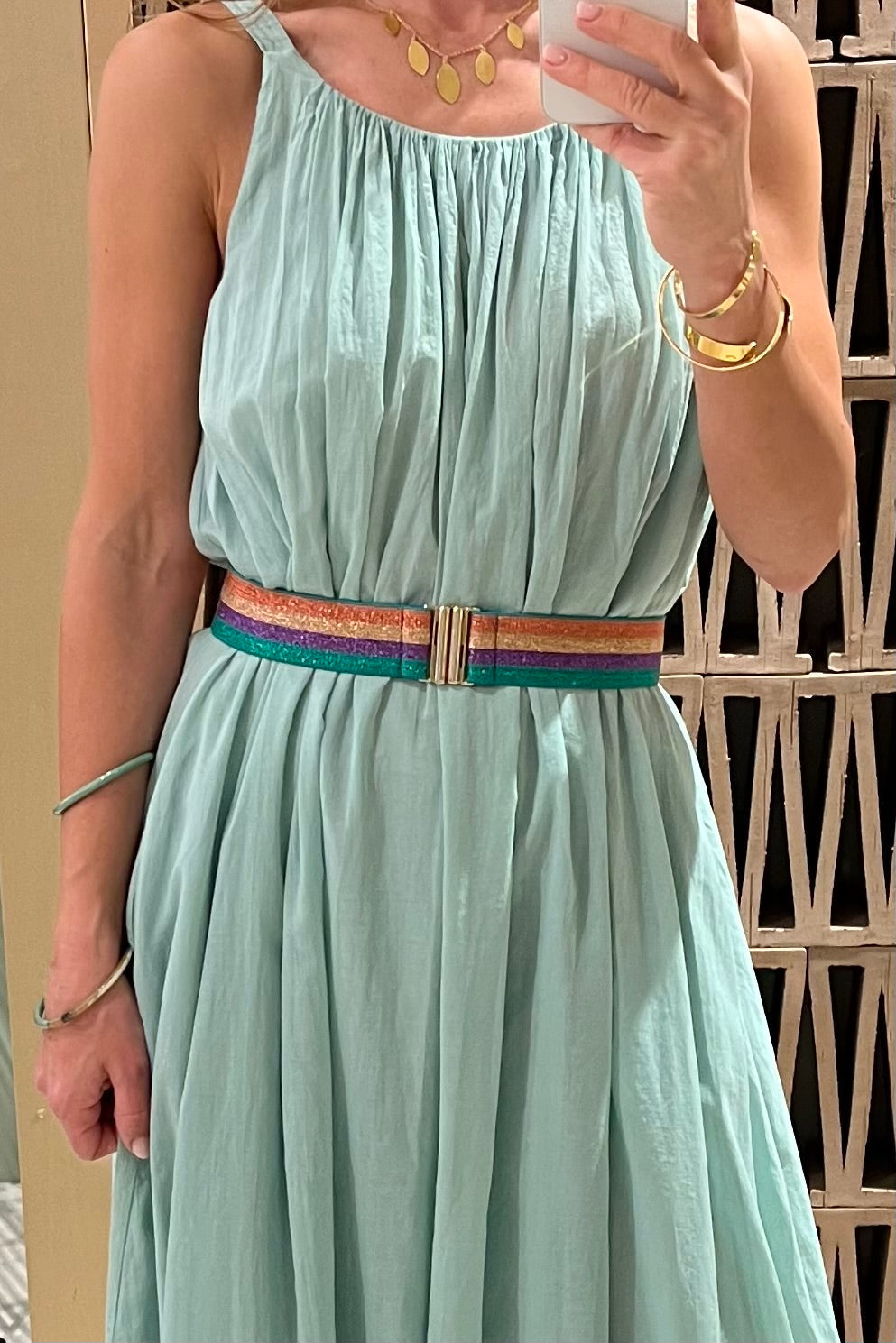 ELASTIC BELT “ RAINBOW GLITTER"