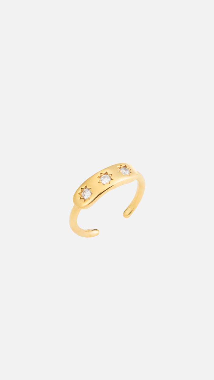 RING „THREE STARS WISHES" GOLD