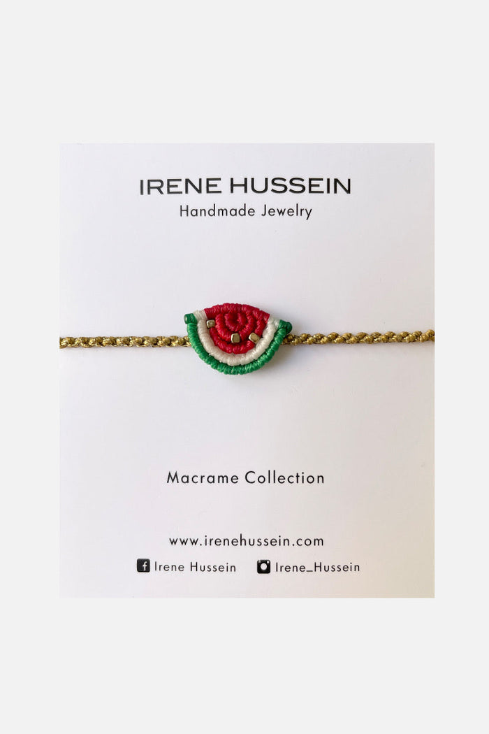 MAKRAMEE BRACELET "WATERMELON"