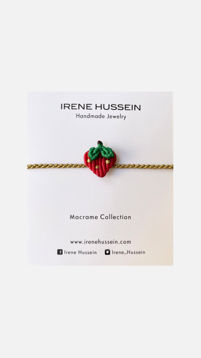 MAKRAMEE BRACELET "STRAWBERRY"