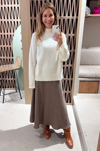 ALPACA PULLOVER WITH WIDE SLEEVES OFFWHITE
