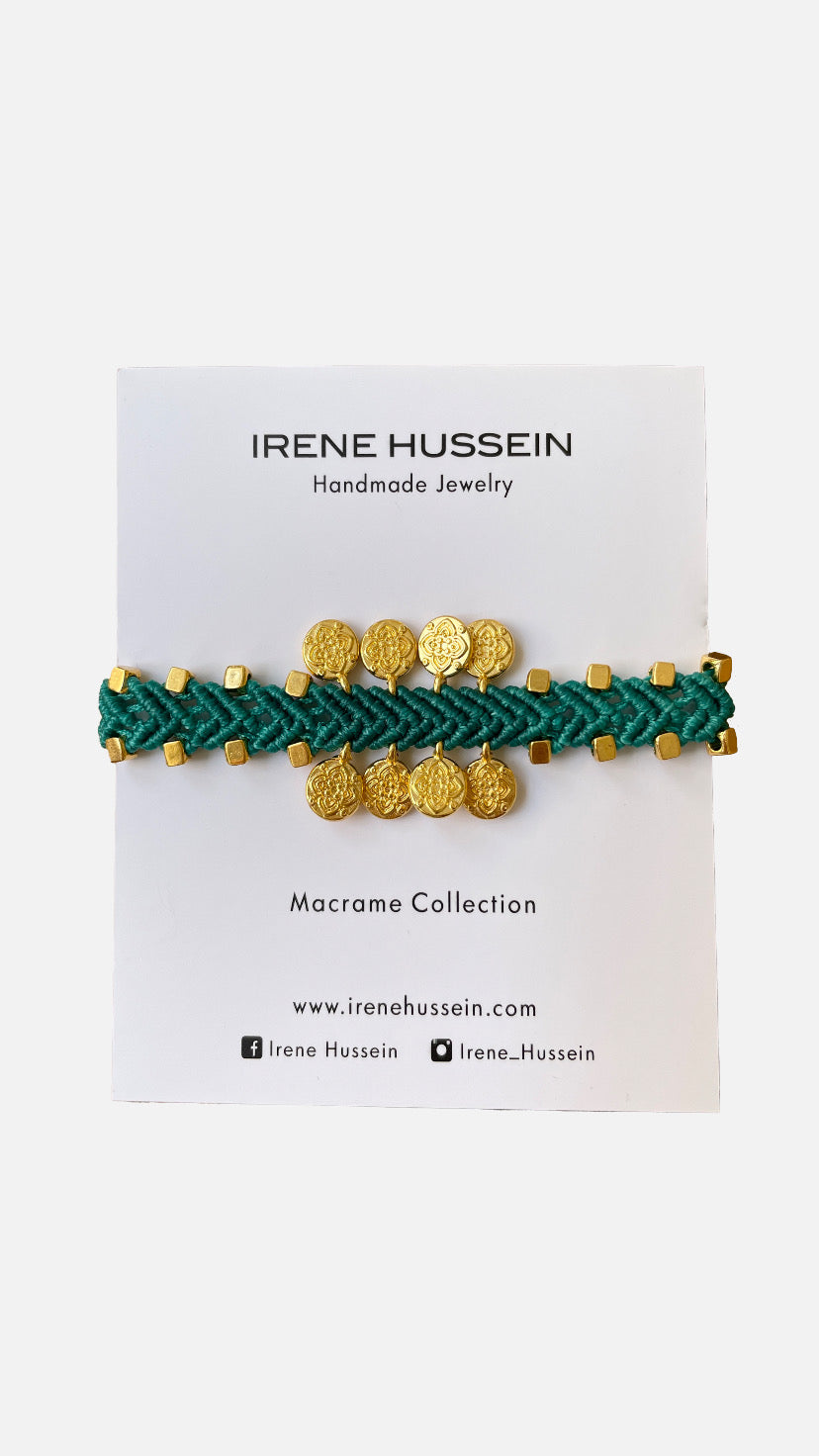 COINS MAKRAMEE BRACELET