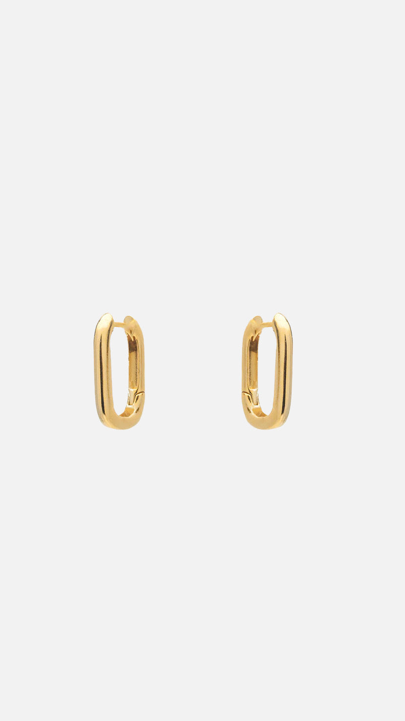 EARRINGS "HOOPS PARALLEL" GOLD
