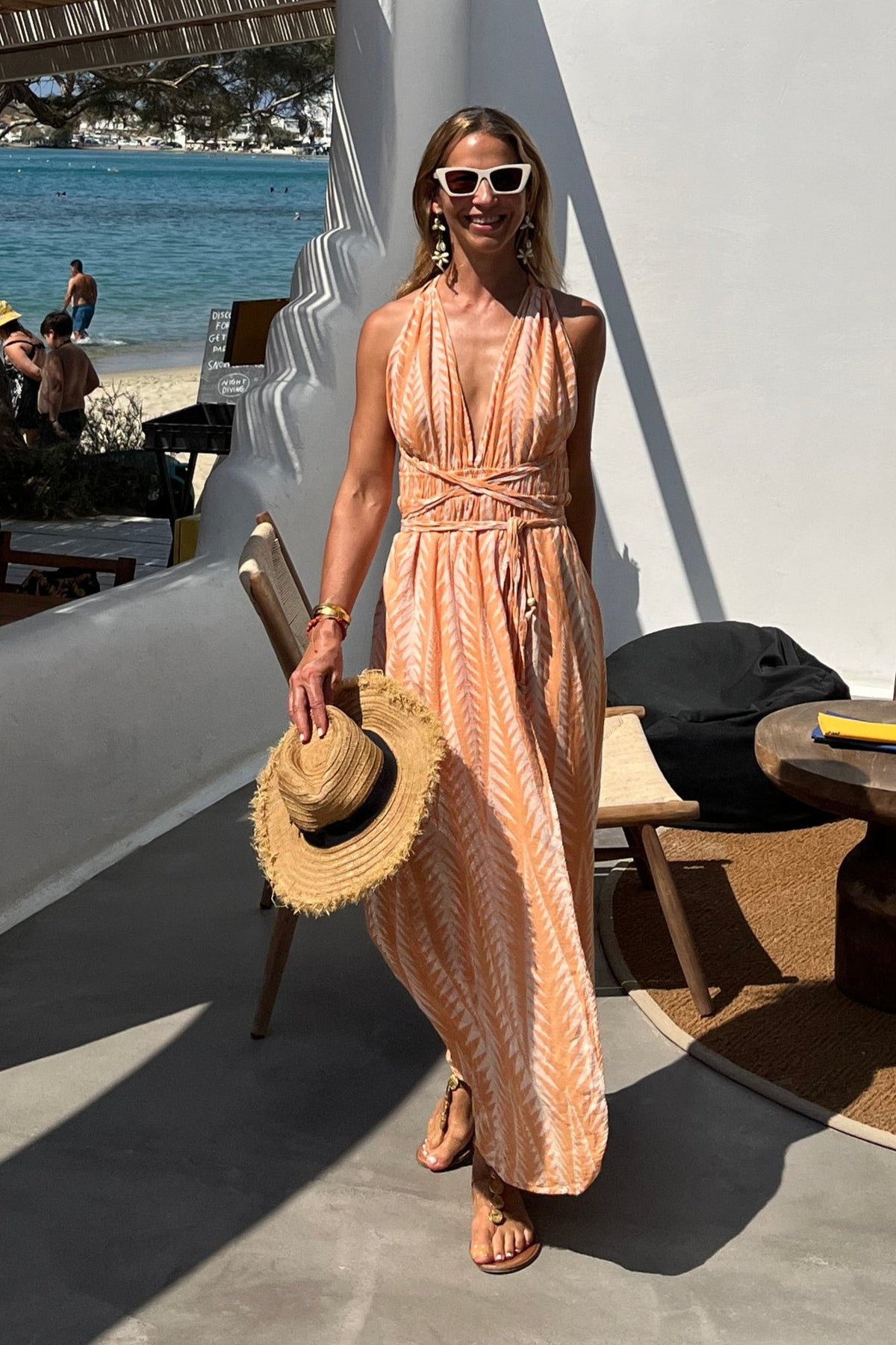 LONG NECKHOLDER DRESS "FINIKAS"