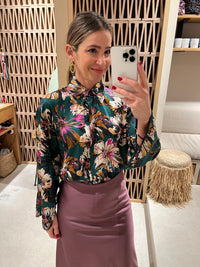 SATIN BLOUSE "DELIA"