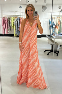 SLEEVELESS LONG DRESS "FINIKAS" MANDARIN