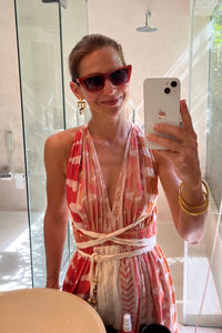 LONG NECKHOLDER DRESS "SCORPIOS"