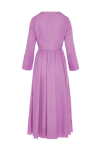 MIDI COTTON DRESS "SYMI" VIOLET