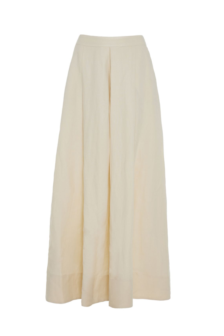 LONG PLEATED SKIRT "DELIA" ECRU