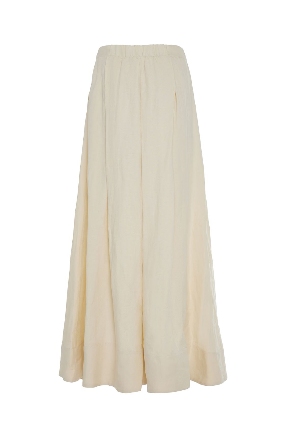 LONG PLEATED SKIRT "DELIA" ECRU