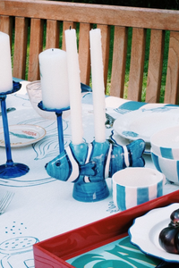CANDLE HOLDER "CLOWNFISH" BLUE