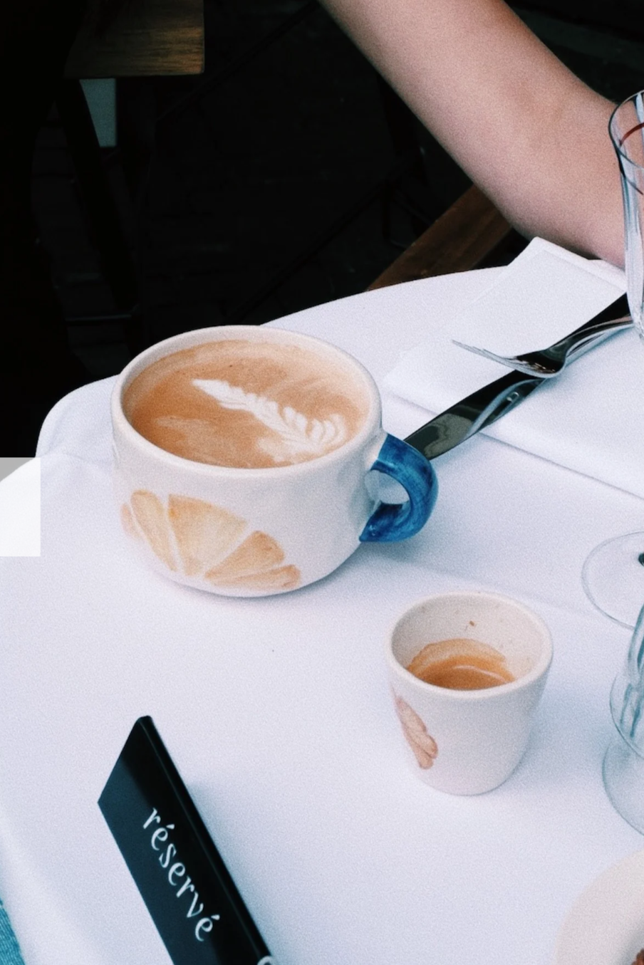 CAPPUCCINO MUG "CROISSANT" ECRU