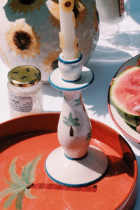 CANDLE HOLDER "LES PALMIERS" ECRU