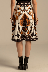 MIDI SKIRT "ORNAMENTAL" MULTICOLOR