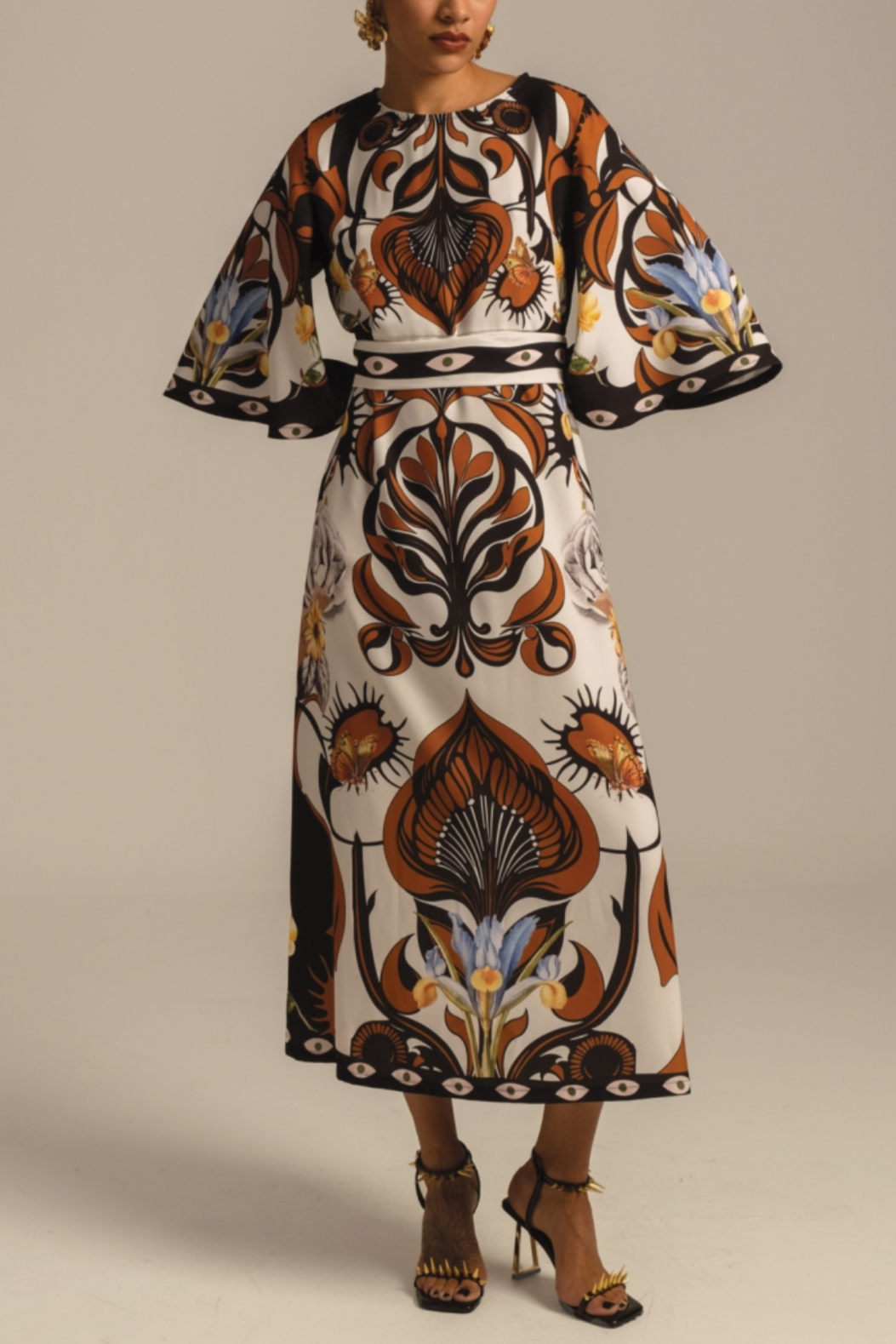 LONG DRESS "ORNAMENTAL" MULTICOLOR