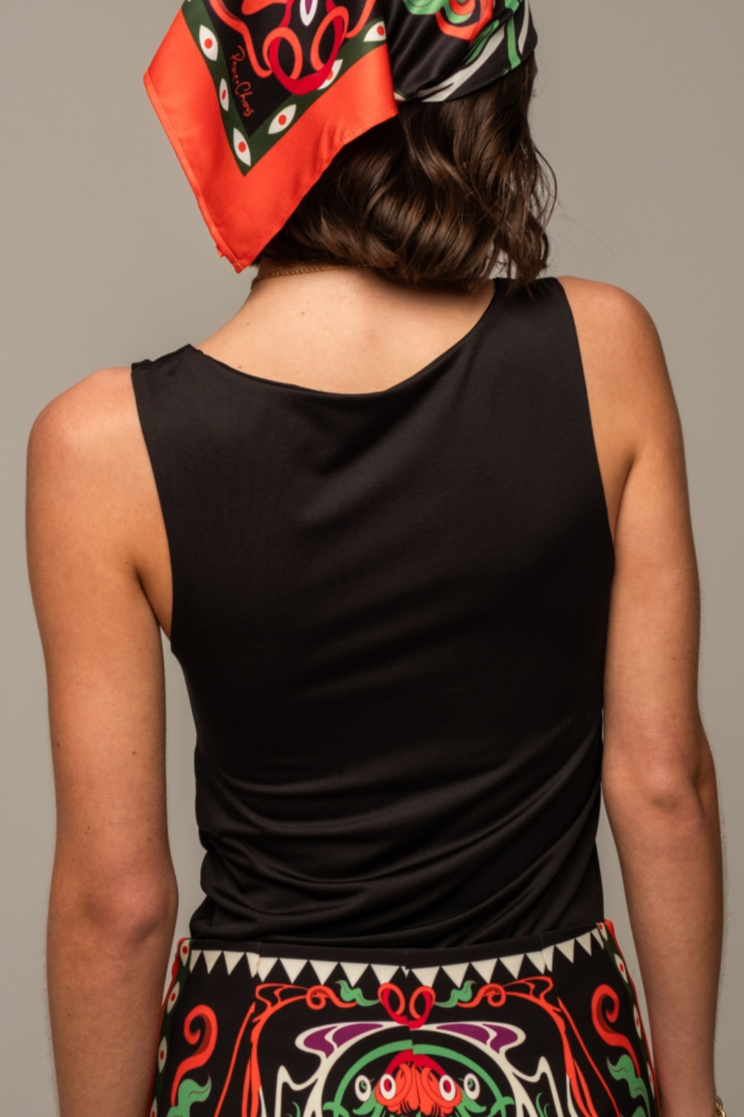 TANK TOP "IRIS" BLACK