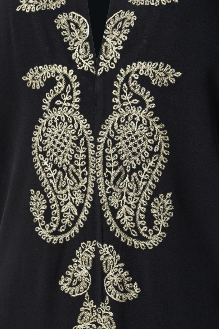 LONG EMBROIDERED KAFTAN "LAHOUR" NAVY BLUE