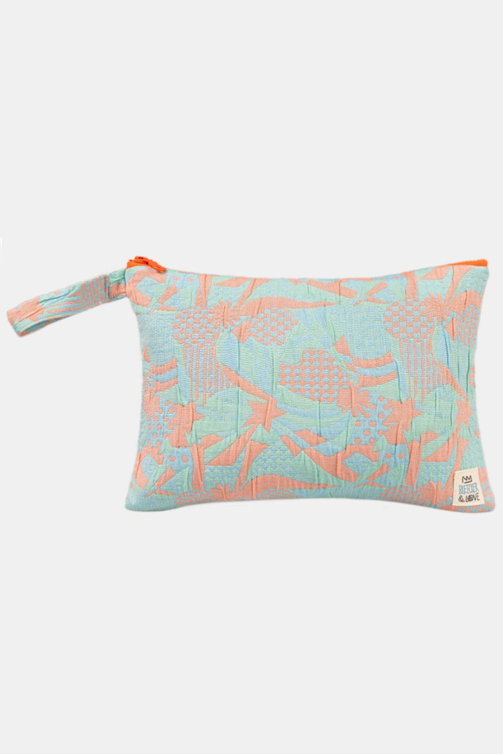 POUCH "COCKTAIL" LIGHT BLUE/ORANGE