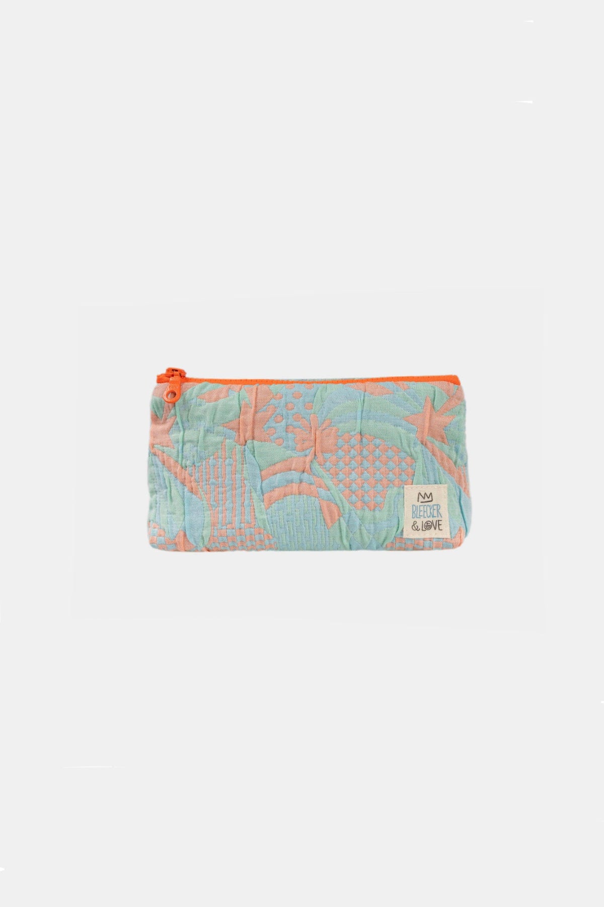MINI POUCH "COCKTAIL" LIGHT BLUE/ORANGE