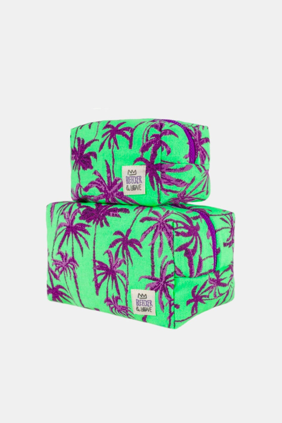 COSMETIC POUCH "MALIBU" GREEN/PURPLE