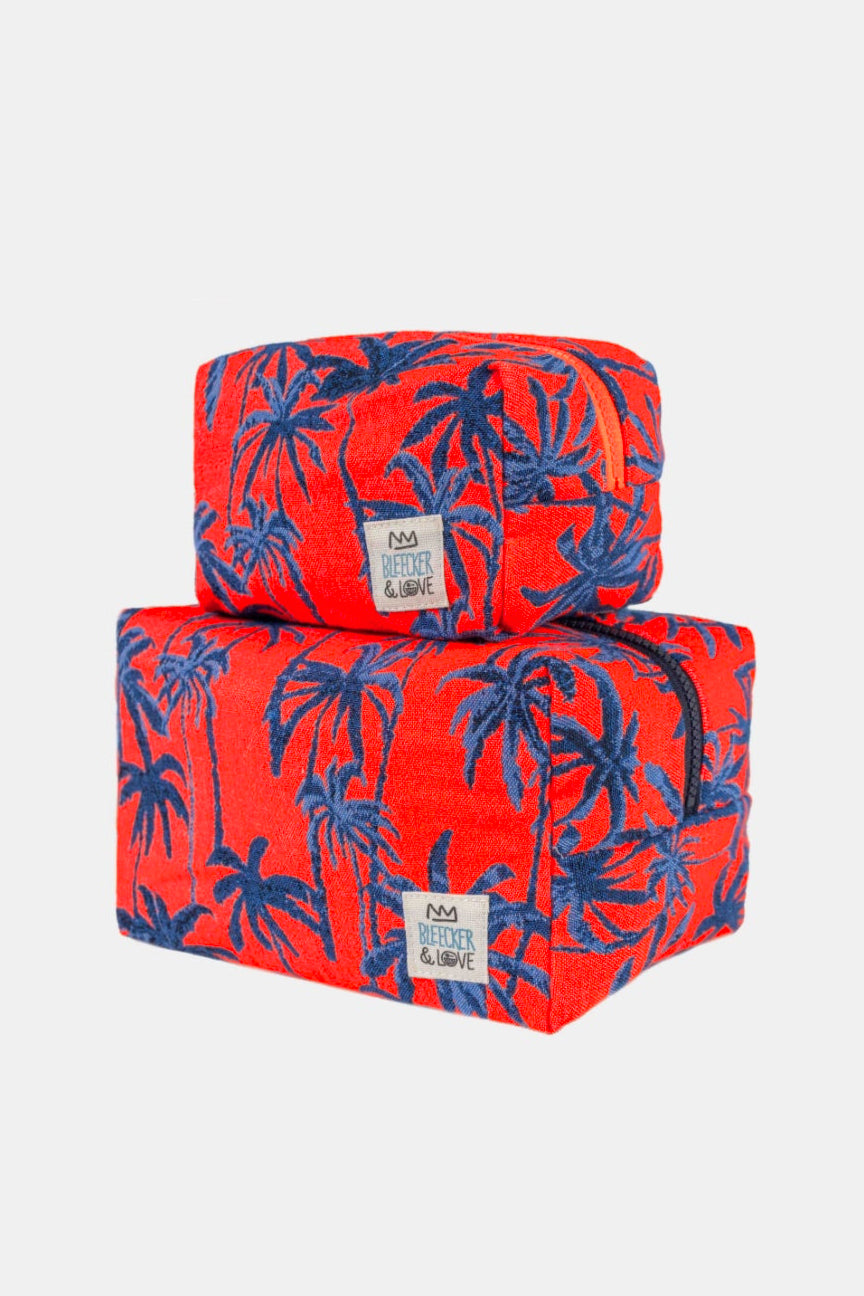 COSMETIC POUCH "VENICE" ORANGE/BLUE