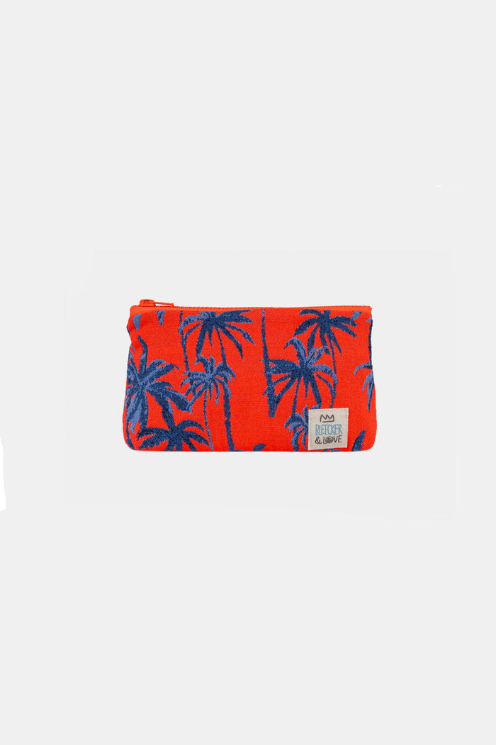 MINI POUCH "VENICE" ORANGE/BLUE