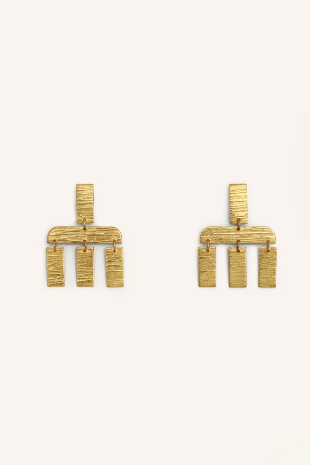 CHANDELIER SINGLE EARRINGS "IBIZA" GOLD