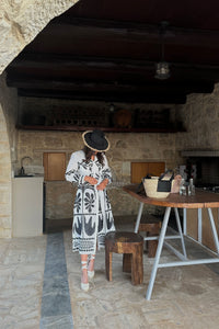 EMBROIDERED MIDI DRESS "ITHACA"