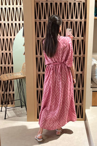 KAFTAN DRESS WITH BELT "ERIKOUSA"