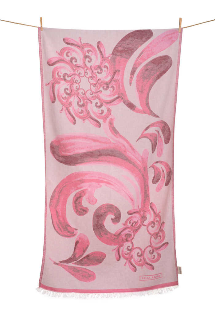 WOVEN BEACH TOWEL "KOUFONISIA"