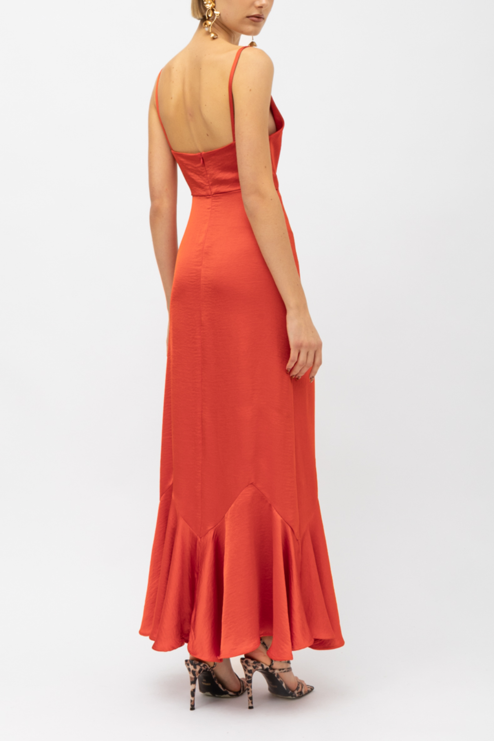 STRAPPY DRESS "NALA" ORANGE