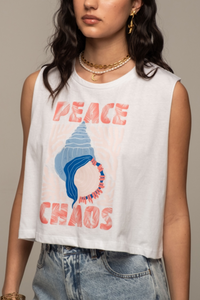 OVERSIZED TANK TOP "SEASHELL" WHITE