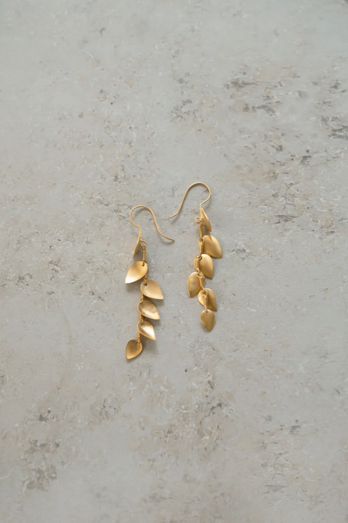 EARRINGS "LEAVES" GOLD