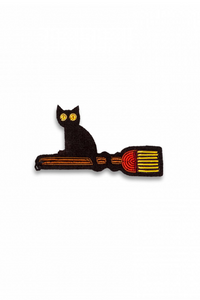 BROOCH "WITCH CAT"
