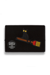 BROOCH "WITCH CAT"