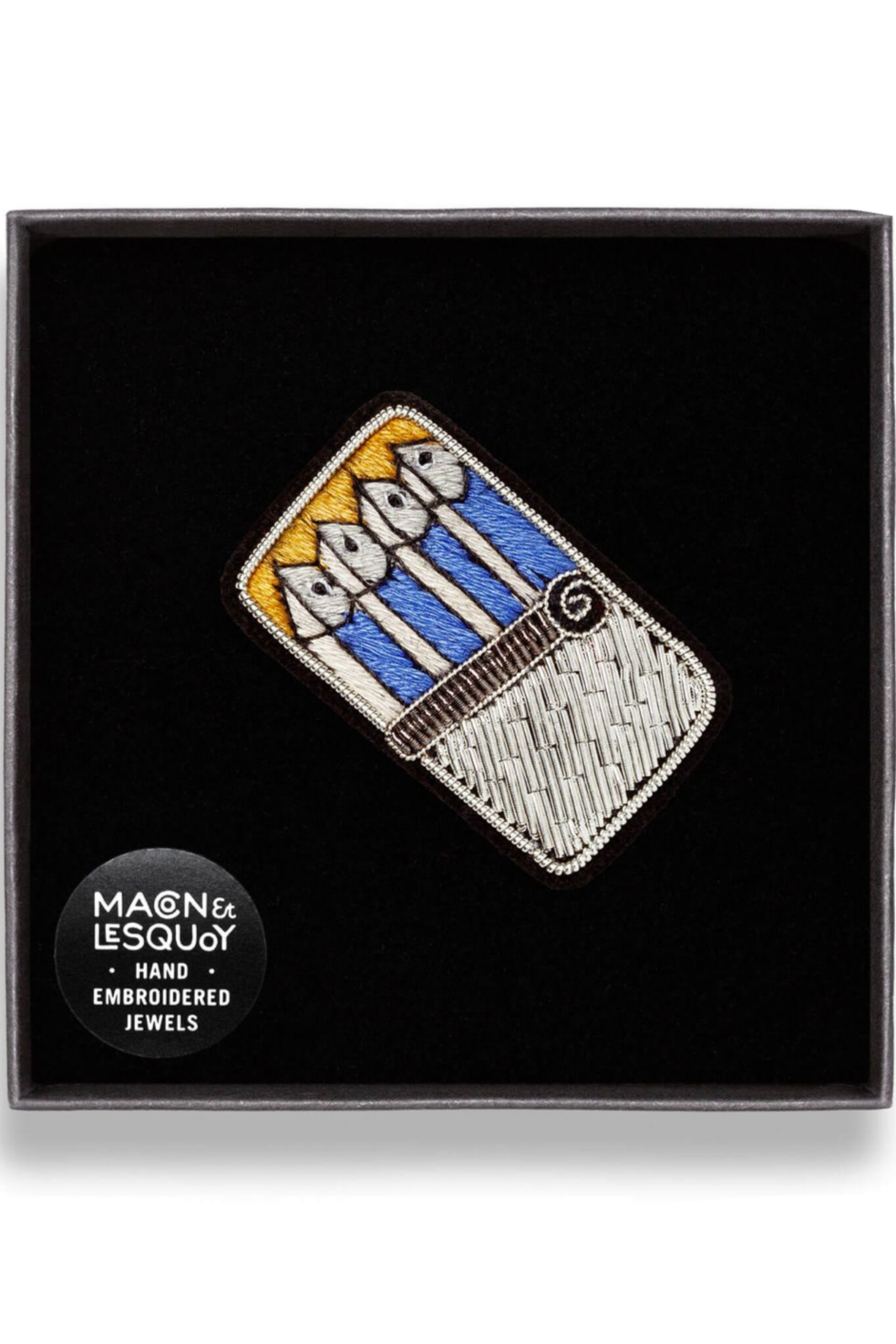 BROOCH "SARDINE TIN“