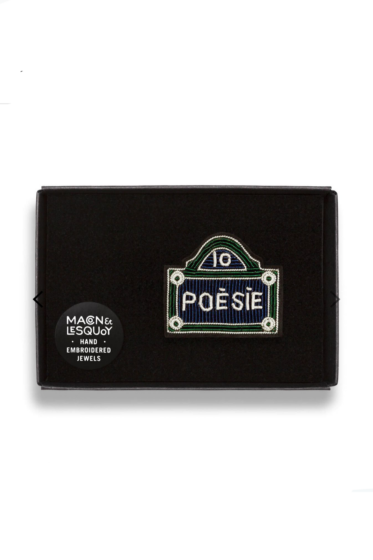 BROOCH "STREET SIGN“