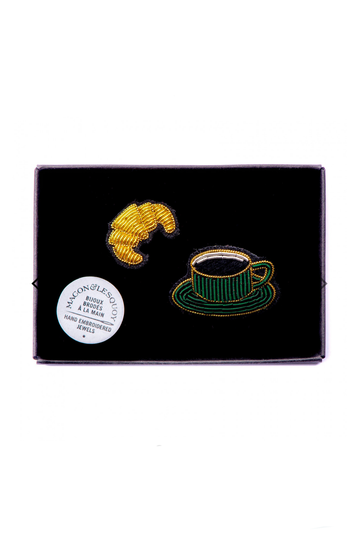 BROOCH "COFFEE & CROISSANT"