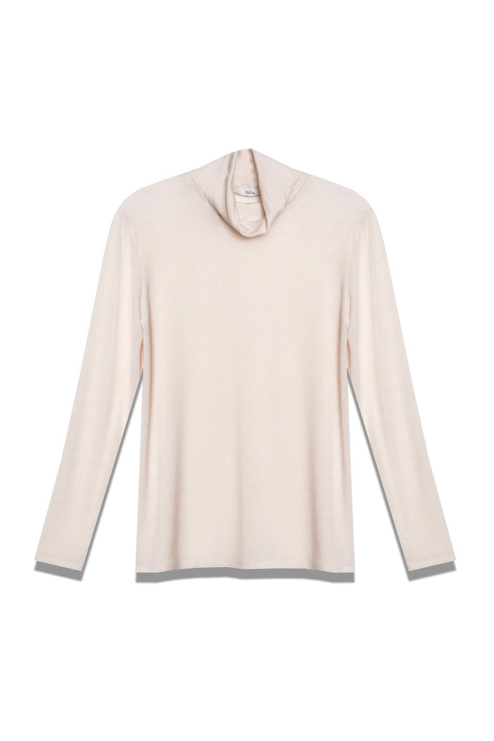 BASIC JERSEY TURTLENECK ECRU
